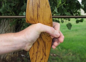 Use a loose grip on the bow to avoid torque.